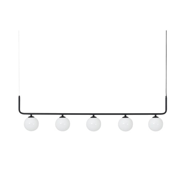 Must rippvalgusti klaasist lambivarjundiga 142x142 cm Catkin - CustomForm