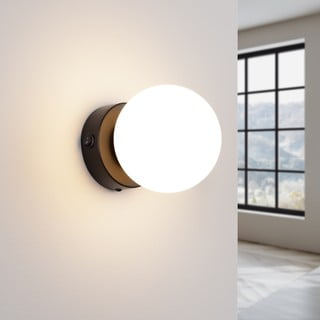 Must-valge seinavalgusti Blaze - Nice Lamps