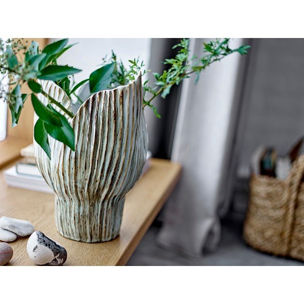 Heleroheline kivikeraamikast vaas (kõrgus 30 cm) Mahira - Bloomingville-image-2