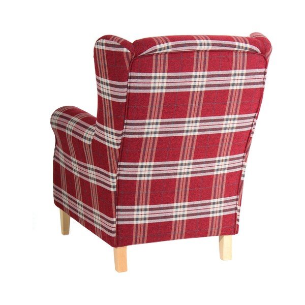 Punane ruuduline tugitool Lorris - Max Winzer-image-4