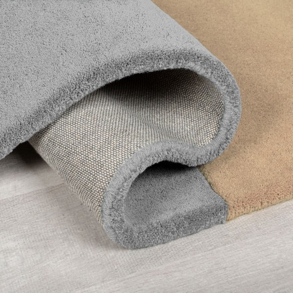 Must-hall käsitsi kootud villane vaip 200x290 cm Lozenge Monochrome - Flair Rugs-image-3