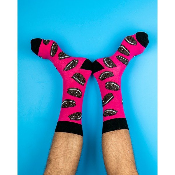 Pánské růžové ponožky Funky Steps Oreo, velikost 41 - 45-image-1