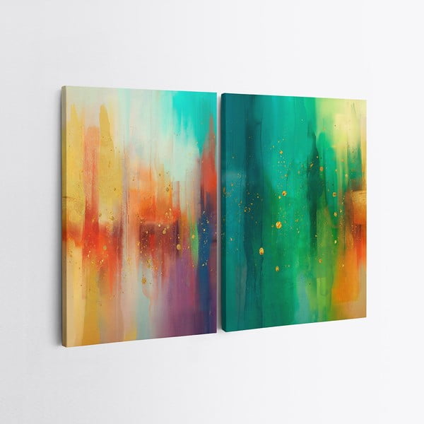 Maalid 2 tk 50x70 cm komplektis Splash - Wallity-image-2