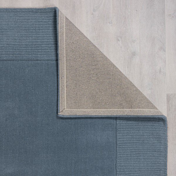 Sinine käsitsi kootud villane vaip 120x170 cm Textured Wool Border - Flair Rugs-image-3