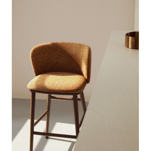 Terrakota värvi polsterdatud baaritool (istme kõrgus 75 cm) Ciselia - Kave Home-image-2