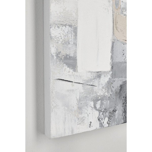 Trükitud/käsitsi maalitud elementidega lõuendimaal 80x80 cm Crown - Bizzotto-image-1