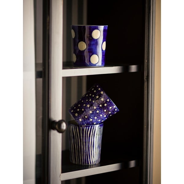 Tumesinised kivikeraamikast espressotassid 3tk komplektis 190 ml Minoa - Bloomingville-image-2