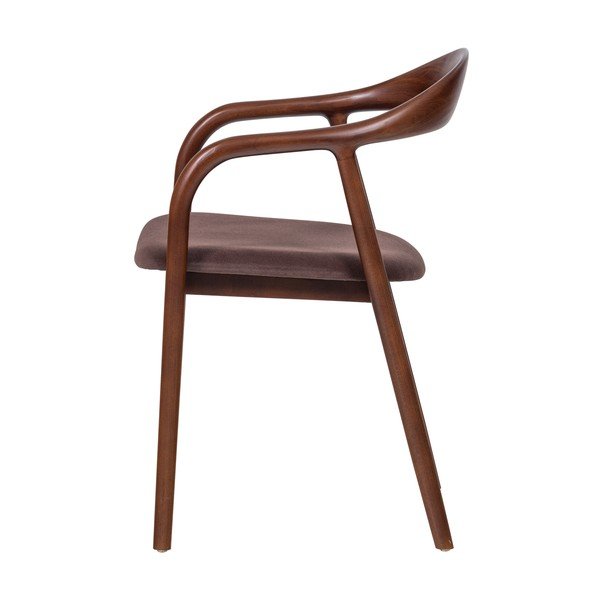 Pruun söögitool pöögipuidust käetugedega Bran - WOOOD-image-3