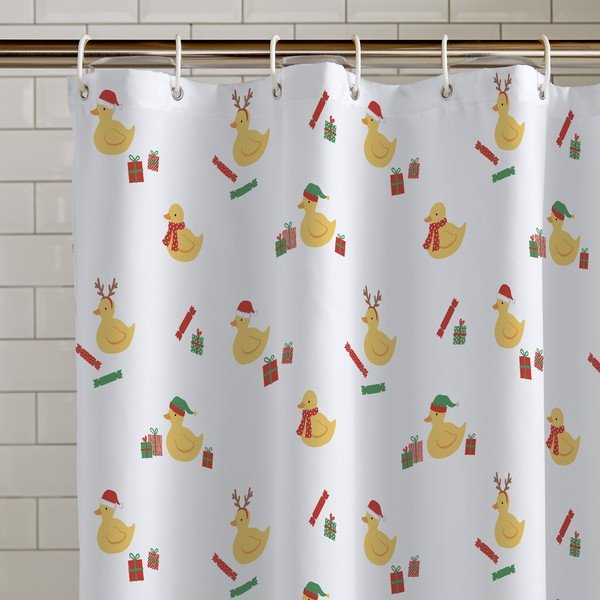 Dušikardin 180x180 cm Christmas Quacker - Catherine Lansfield