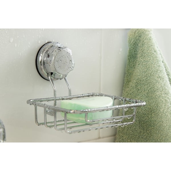 Isehoidev terasest hõbedane seebidosaator Bestlock Bath - Compactor-image-1