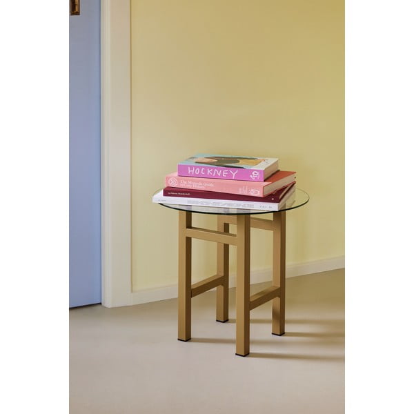 Ümmargune klaasist laud ø 40 cm Elevate - Hübsch-image-1