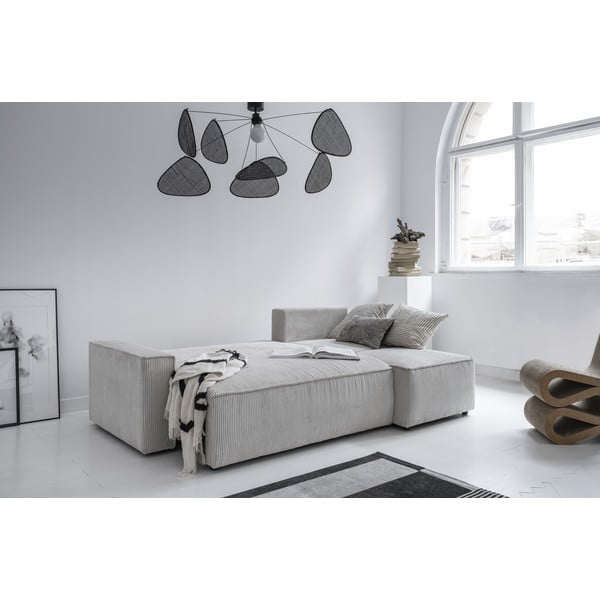 Valge velvetist diivanvoodi Brave Dave - Miuform-image-4