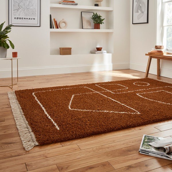 Terrakottapunane vaip , 160 x 220 cm Boho - Think Rugs-image-2
