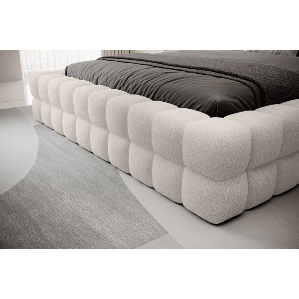 Valge polsterdatud kaheinimesevoodi koos panipaiga ja voodipõhjaga 180x200 cm Dizzle - ELTAP-image-3