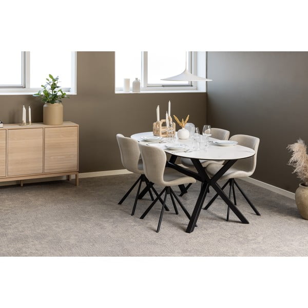 Kreemid söögitoolid 2tk komplektis Batilda - Actona-image-1