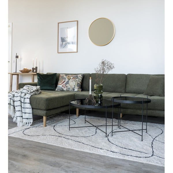 Must ümmargune kohvilaud ø 70 cm Venezia - House Nordic-image-1