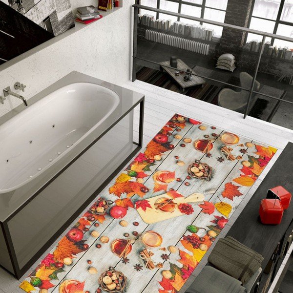 Vysoce odolný koberec Webtappeti Rum E Cannella, 58 x 80 cm