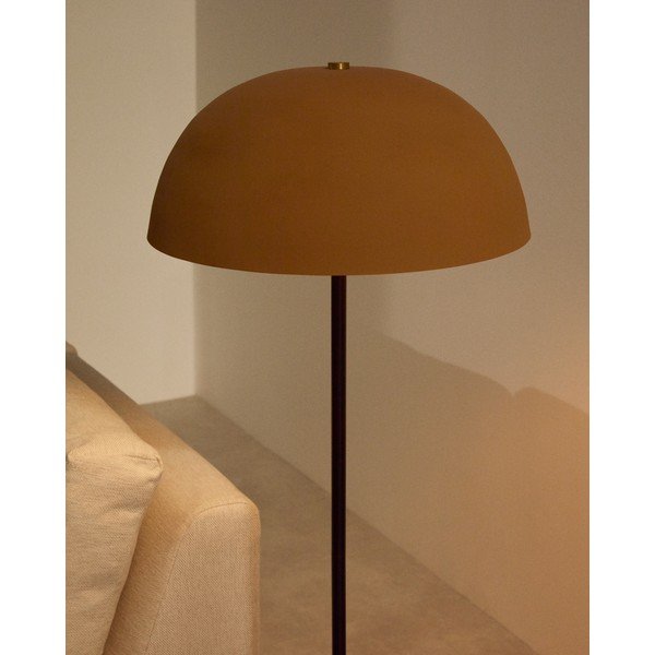 Terrakottapunane põrandalamp metallist varjuga (kõrgus 140 cm) Nibla - Kave Home-image-3