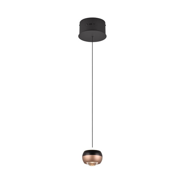 Must-vasevärvi LED rippvalgusti metallist varjuga ø 15,5 cm Orbit - Trio Select