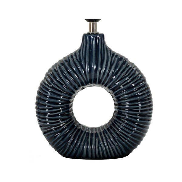 Sinine keraamiline laualamp tekstiilist varjuga (kõrgus 43 cm) Seta - Mauro Ferretti-image-4