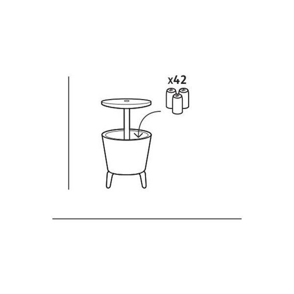 Plastikust ümmargune jääkuubikuvormiga ø 49,5 cm Cool – Keter-image-4