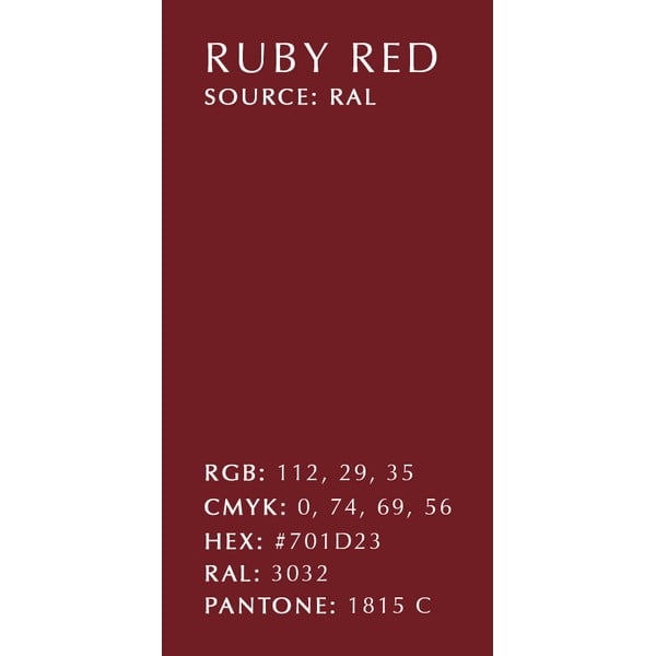 Punane LED rippvalgusti metallist lambivarjuga ø 43 cm Asteria Medium - UMAGE-image-4