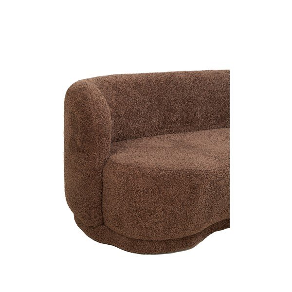 Tumepruun bukleekangast diivan 175 cm Amelie - Light & Living-image-3