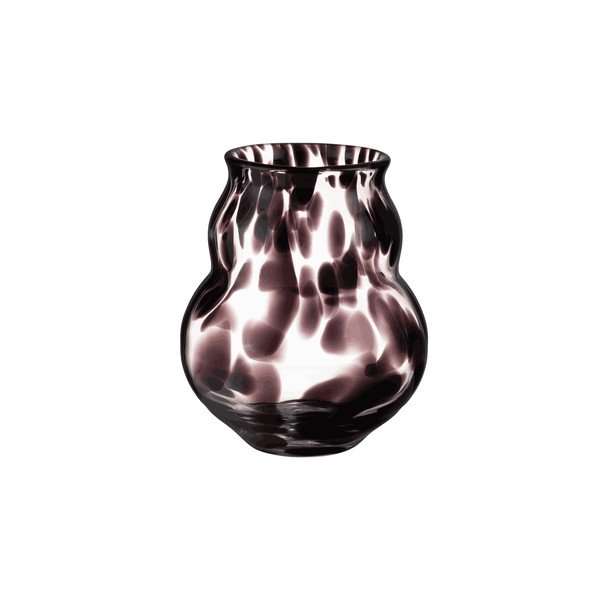 Tumepruun klaasist käsitöövaas (kõrgus 22 cm) Dam - noo.ma