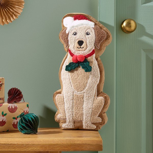 Dekoratiivne padi 20x30 cm Christmas Dog - Catherine Lansfield-image-1
