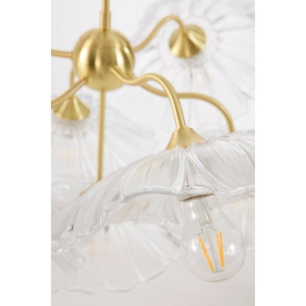 Kuldse värvi klaasist hämardatav ripplamp, läbimõõduga 70 cm Nugget - Jotex-image-4