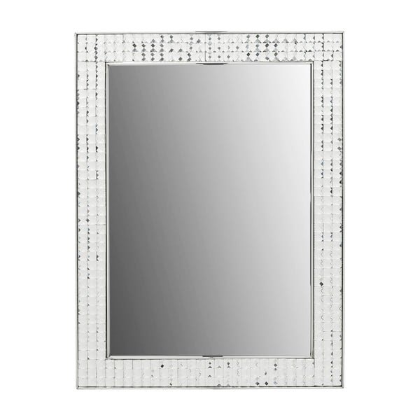 Nástěnné zrcadlo Kare Design Crystals Chrome, 80 x 60 cm