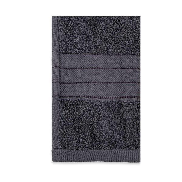 Antracitové froté bavlněné osušky v sadě 2 ks 70x140 cm – Good Morning-image-1