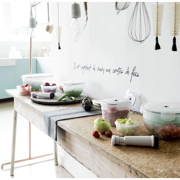 4 toidupäästekarbi ja vaakumpumba komplekt, milles on 4 toidupäästekarbi ja vaakumpump Flavia - Compactor-image-3