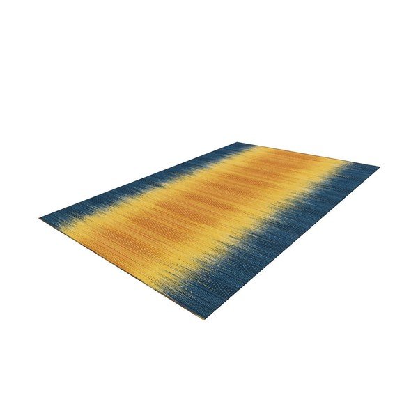 Modro-žlutý ručně vyráběný koberec Arte Espina Sunset 8070, 140 x 200 cm-image-1