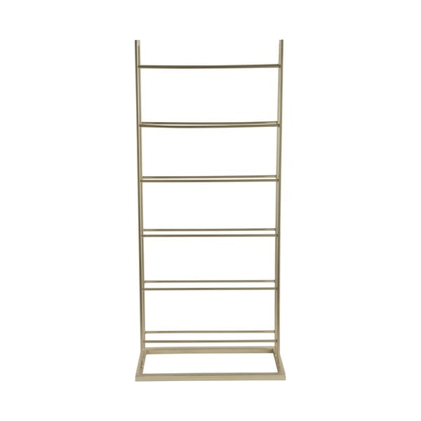 Kuldne metallist seinale paigaldatav veiniriiul, 5le pudelile 38x84,5x20 cm Single Floor - PT LIVING