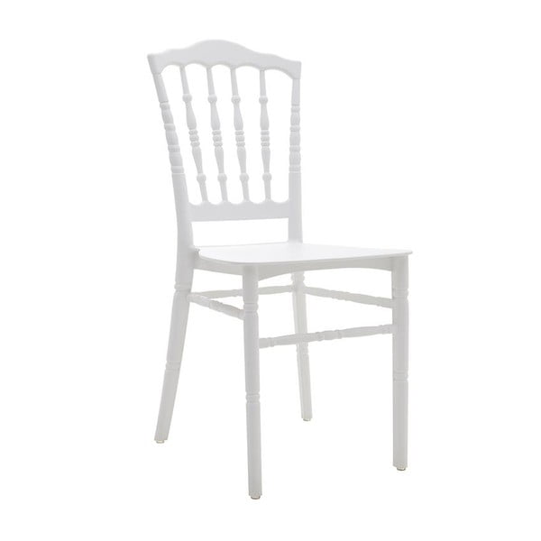 Bílá plastová židle InArt Garden