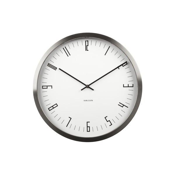 Bílé hodiny Present Time Cased Index