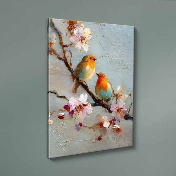 Trükitud pilt raamiga 60x80 cm Robins - Styler-image-3