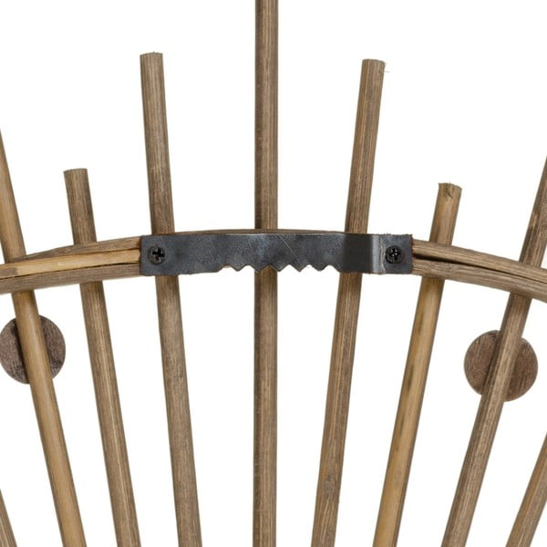 Bambusest raamiga seinapeegel ø 70 cm Sol - Ixia-image-3