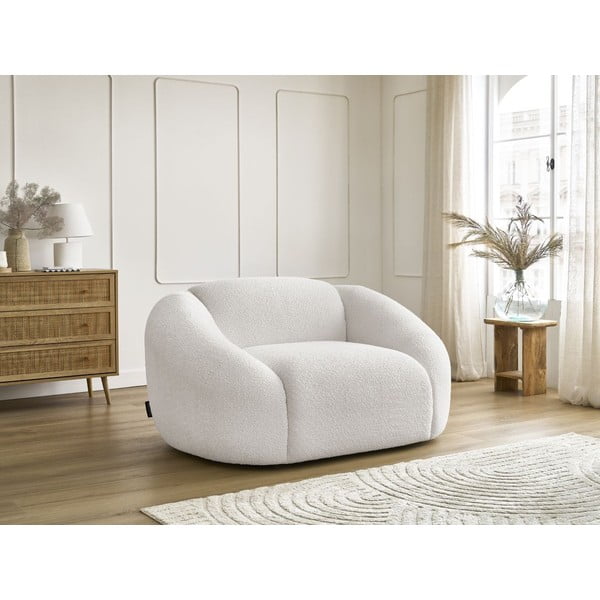 Valge bukleekangast tugitool Tina - Bobochic Paris-image-4