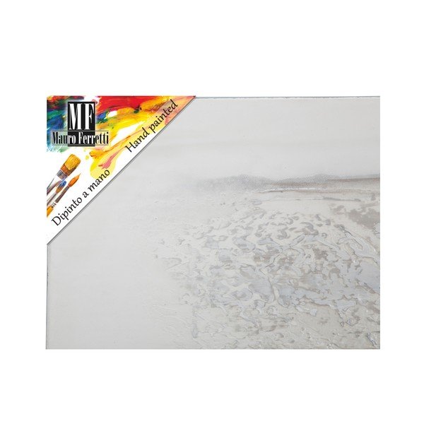 Ručně malovaný nástěnný obraz Mauro Ferretti Dipinto Su Tela Silver Stroke, 150 x 50 cm-image-2