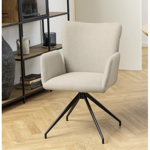 Beežid pöörlevad söögitoolid 2tk komplektis Laura - Actona-image-1