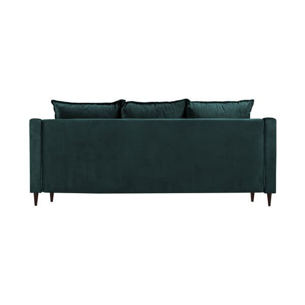 Sini-roheline sametne voodisohva koos panipaigaga , 215 cm Freesia - Mazzini Sofas-image-3