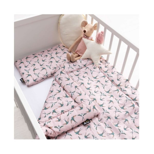 Roosa võrevoodi komplekt Sweet Dreams - Yellow Tipi-image-3