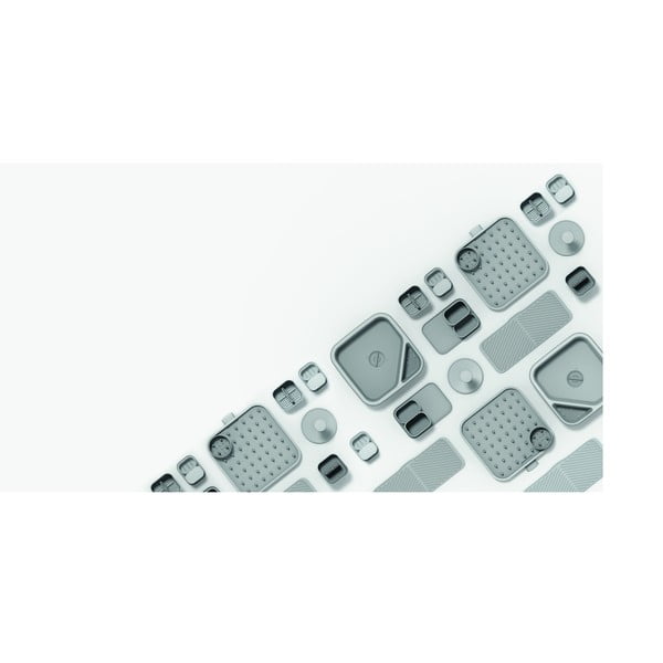 Helehall plastikust söögiriistade hoidja 12x11 cm Duo - Joseph Joseph-image-4