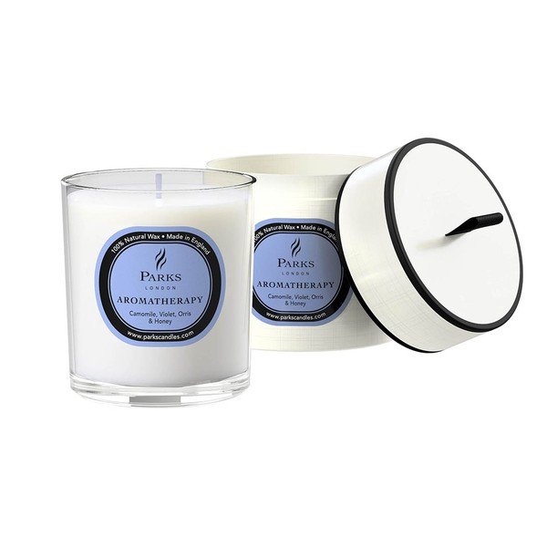 Küünal lillade, kummeli ja mee lõhnaga, 50 tundi põlemist. Camomile, Violet, Orris & Honey - Parks Candles London-image-1