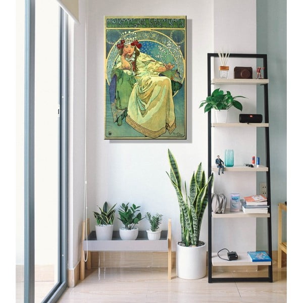 Maali reproduktsioon 40x60 cm Alfons Mucha - Princess Hyazin - Fedkolor-image-1