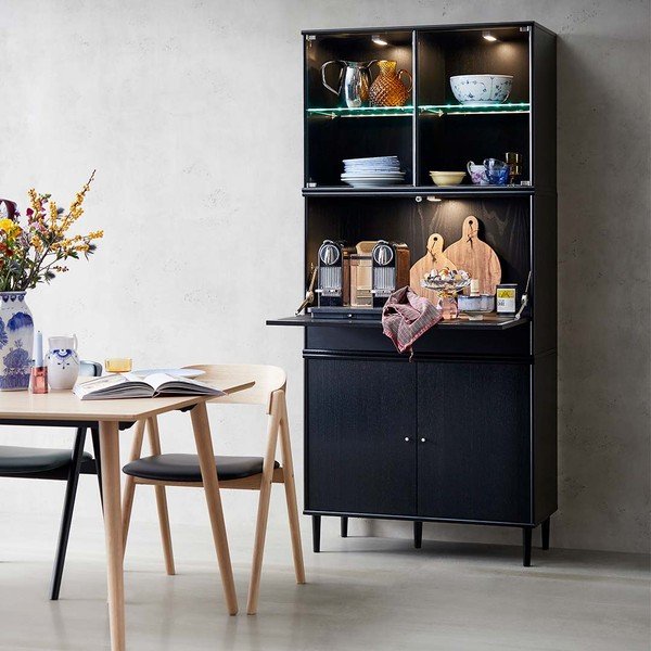 Mustast pöögipuust jalad 6 tk komplektis Mistral - Hammel Furniture-image-1