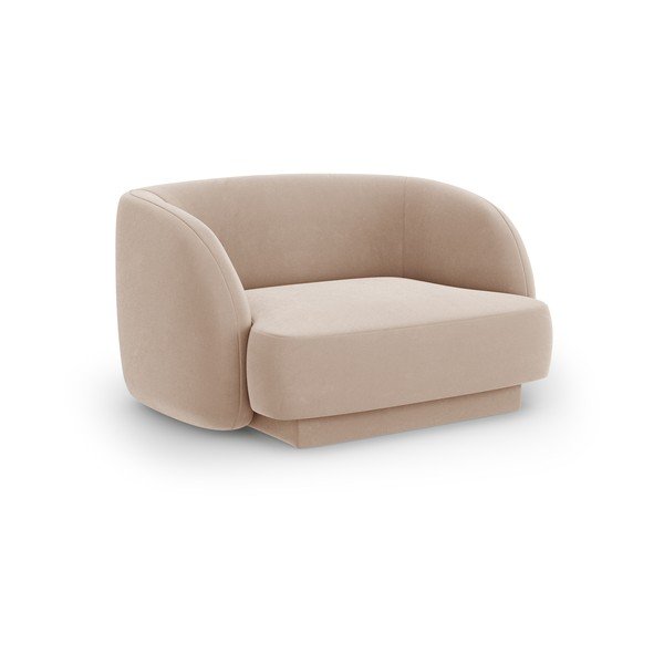 Beež sametist tugitool Miley - Micadoni Home