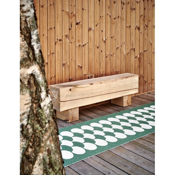 Roheline-kreem sise/välisvaip 70x150 cm Poppy Oregano – Pappelina-image-3